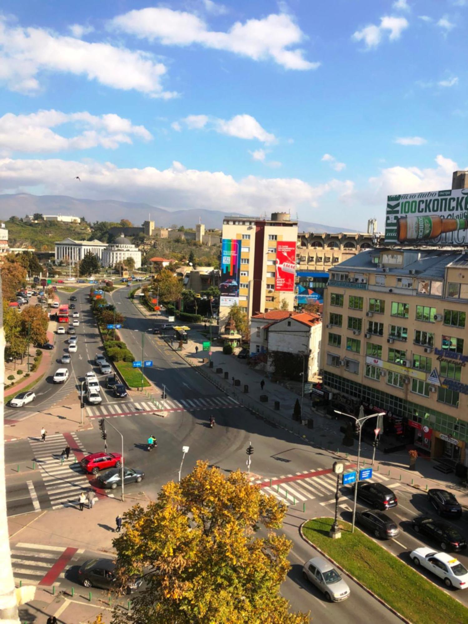 Hotel Room City Square With Great View No Parking Skopje Exterior foto